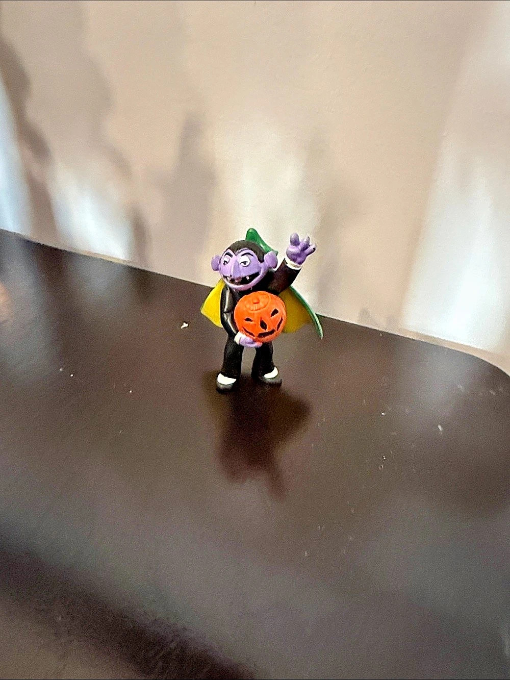 Applause Sesame Street The Count Holding Pumpkin Figurine Halloween Pumpkin